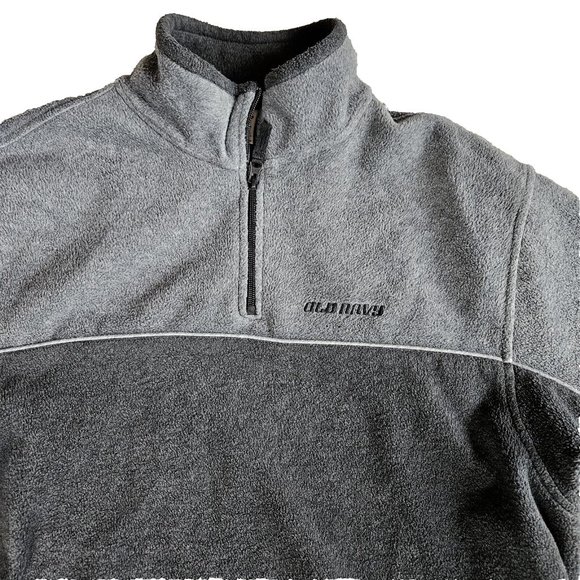 Old Navy Men's Fleece Sweatshirt Gray Size XXL Pullover - Picture 5 of 9